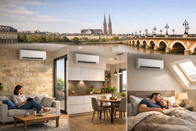 Comment positionner correctement les unités intérieures de climatisation pour garantir confort, performance énergétique et intégration esthétique au quotidien à Bordeaux ?