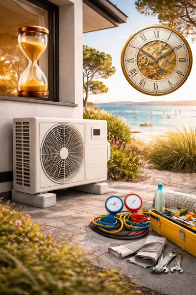 Quelle est la durée de vie d’une pompe à chaleur et comment optimiser sa performance dans le temps sur le bassin d'Arcachon ?